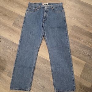 Levi's 505 Regular 36x30 Classic Blue Medium Denim Jeans